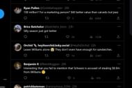 Tweets reacting to Schwarz accusing the British team of humiliating her (Image via Sportskeeda)